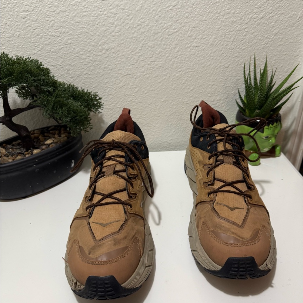 Hoka Men's Tan and Black Athletic Shoes - Picture 3 of 4